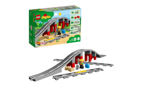 LEGO DUPLO 10872 Príslušenstvo pre vlakový most a koľaje