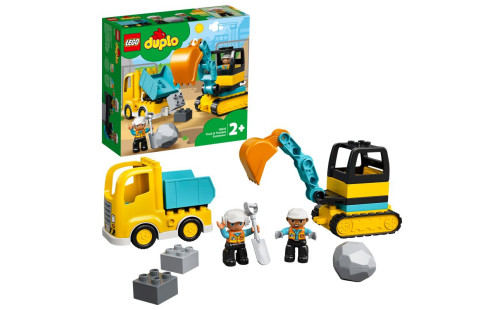 LEGO DUPLO 10931 Nákladné auto a pásové rýpadlo