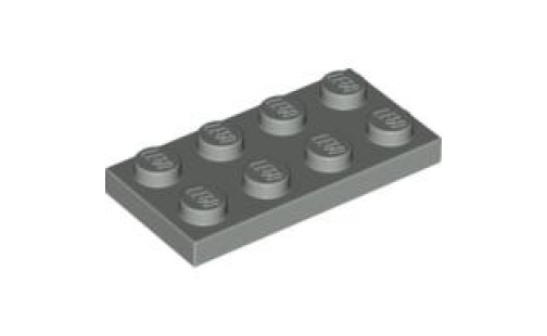 LEGO Plate 2X4  šedá 