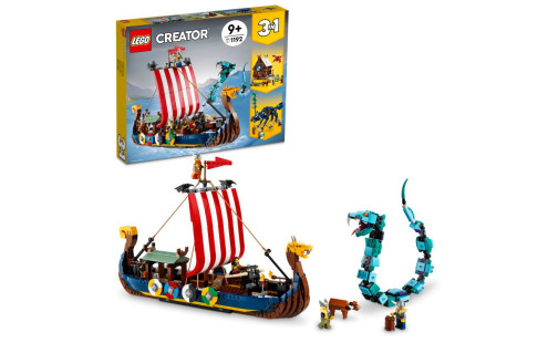 LEGO Creator 31132 Vikingská loď a mořský had