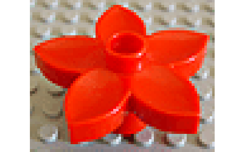 LEGO Duplo kostka kytička červená