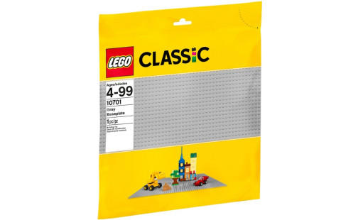 LEGO Classic 10701  Sivá podložka na stavanie