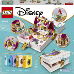 LEGO® I Disney Princess™  43193 Ariel, Kráska, Popelka a Tiana a jejich pohádková kniha dobrodružství