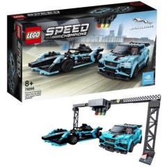 LEGO Speed Champions 76898 Formula E Panasonic Jaguar Racing GEN2 car & Jaguar I-PACE eTROPHY