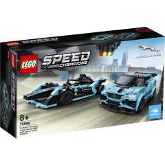 LEGO Speed Champions 76898 Formula E Panasonic Jaguar Racing GEN2 car & Jaguar I-PACE eTROPHY