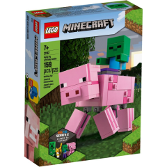 LEGO Minecraft 21157 Velká figurka: Prase s malou zombie