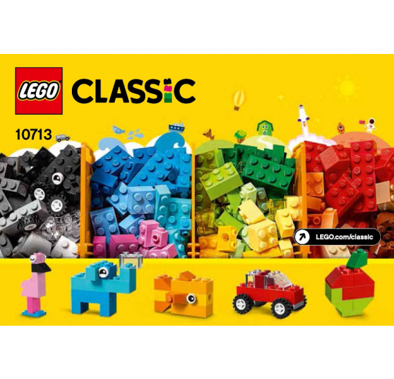 Lego CLASSIC 10713 Kreativní kufřík - balení 