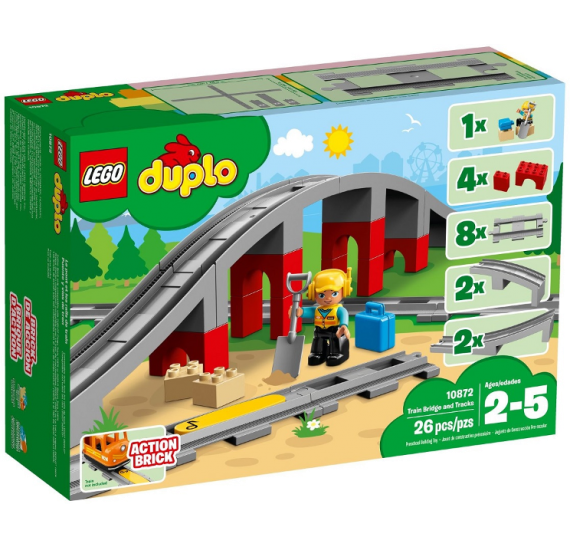 LEGO DUPLO 10872 Doplňky k vláčku most a koleje