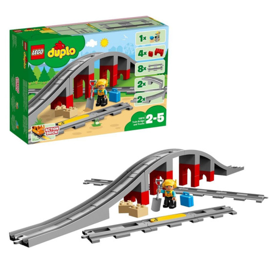 LEGO DUPLO 10872 Doplňky k vláčku most a koleje