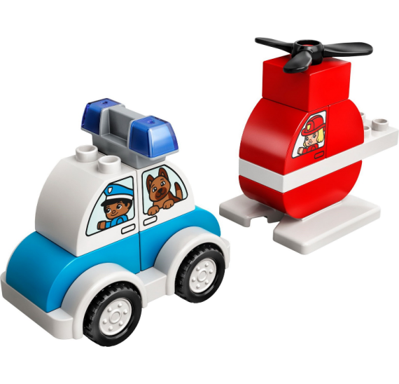 LEGO DUPLO 10957 Hasičský vrtulník a policejní auto