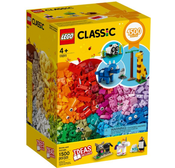 LEGO Classic 11011 Kostky a zvířátka - balení 