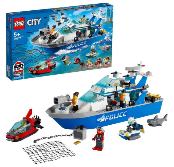 LEGO City 60277 Policejní hlídková loď