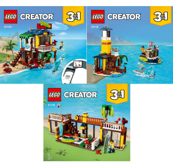 LEGO Creator 31118 Surfařský dům na pláži