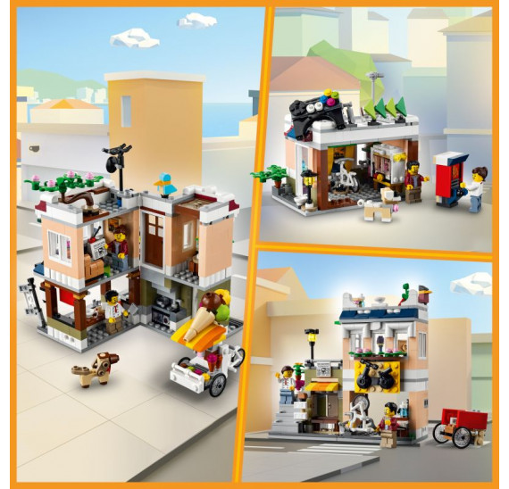 LEGO  Creator 31131 Bistro s nudlemi v centru města