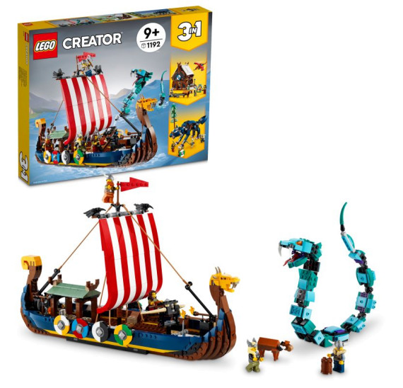 LEGO Creator 31132 Vikingská loď a mořský had