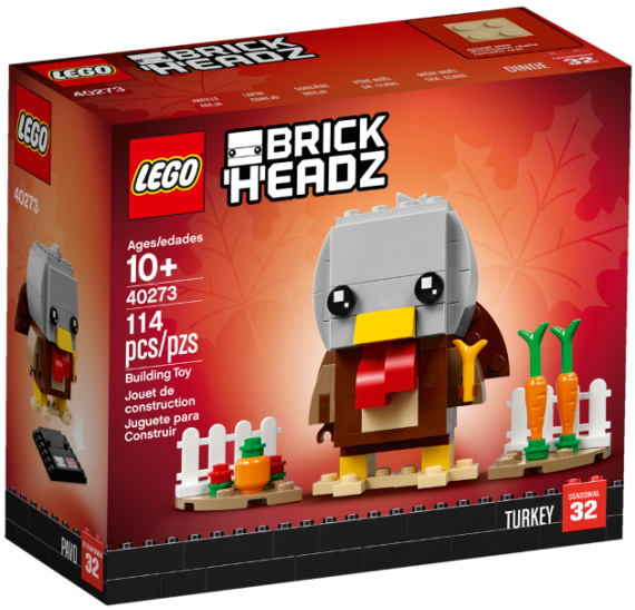 LEGO BrickHeadz 40273 Krocan ke Dni díkůvzdání  - balení 