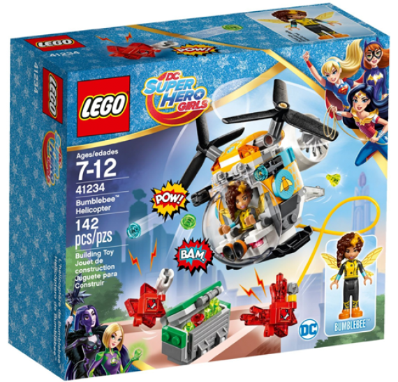 Lego SUPER HEROES GIRLS 41234 Bumblebee a helikoptéra - balení 