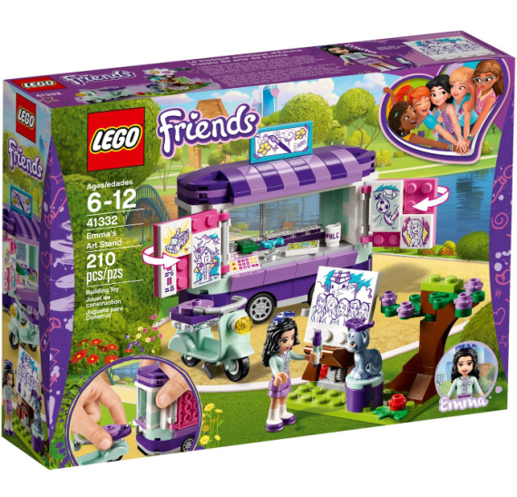 Lego Friends 41332 Emma a umělecký stojan - balení 