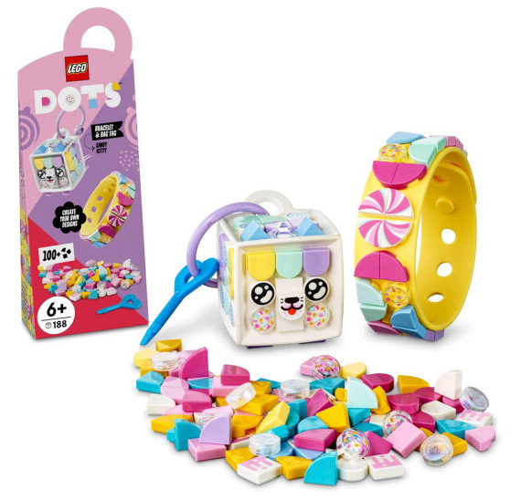 LEGO® DOTS 41944 Sladké koťátko náramek & ozdoba na tašku