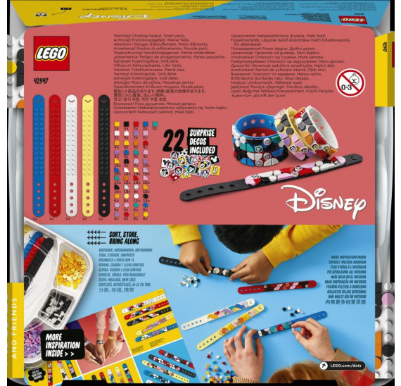 LEGO DOTS 41947 Mega balení náramků - Mickey a přátelé