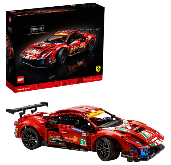 LEGO Technic 42125 Ferrari 488 GTE „AF Corse #51”