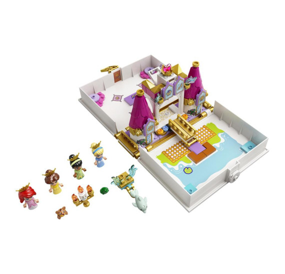 LEGO® I Disney Princess™  43193 Ariel, Kráska, Popelka a Tiana a jejich pohádková kniha dobrodružství