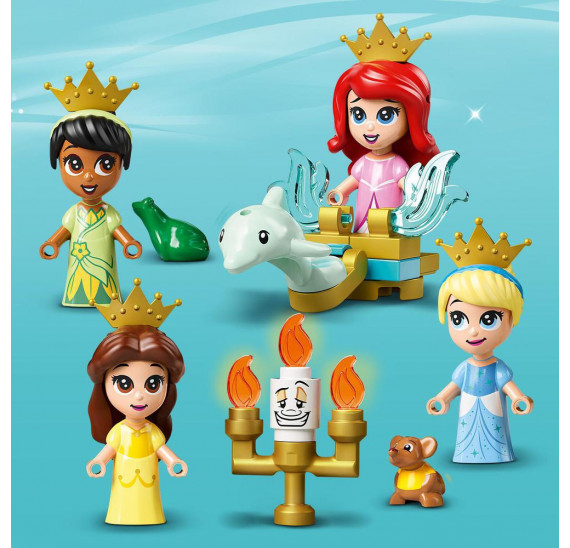 LEGO® I Disney Princess™  43193 Ariel, Kráska, Popelka a Tiana a jejich pohádková kniha dobrodružství