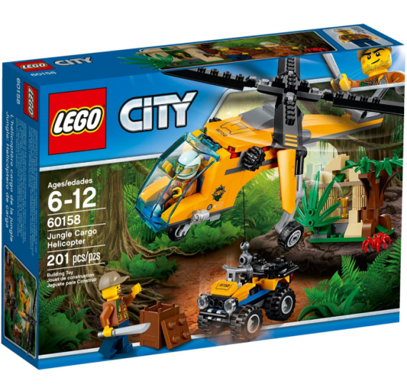 Lego City 60158 Nákladní helikoptéra do džungle - balení