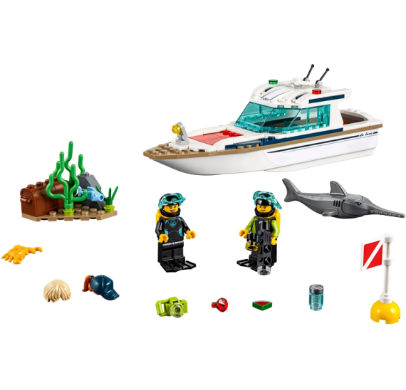 Lego City 60221 Potápěčská jachta - detail