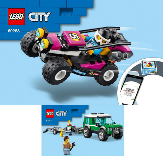 LEGO City 60288 Transport závodní buginy