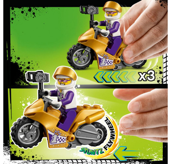 LEGO City 60309 Kaskadérská motorka se selfie tyčí