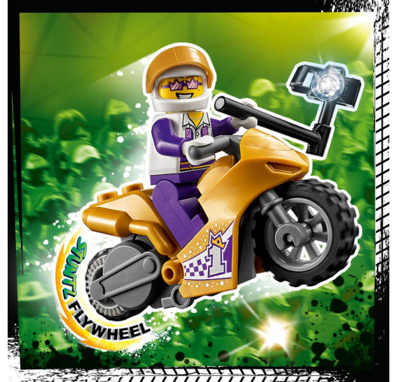 LEGO City 60309 Kaskadérská motorka se selfie tyčí