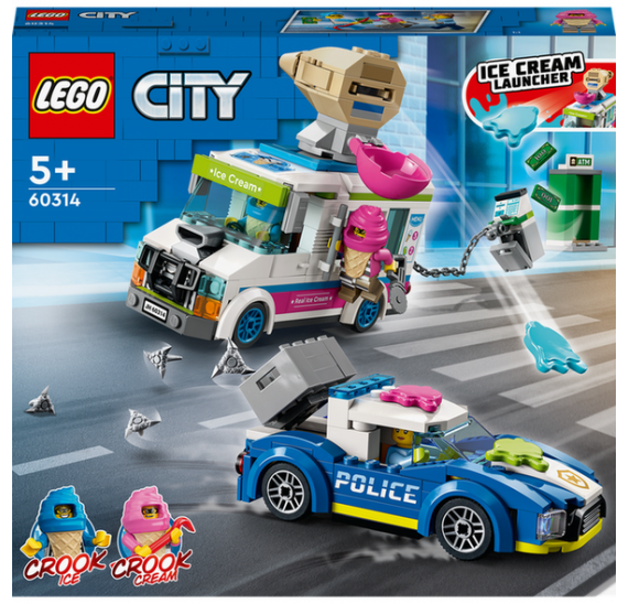 LEGO City 60314 Policejní honička se zmrzlinářským vozem