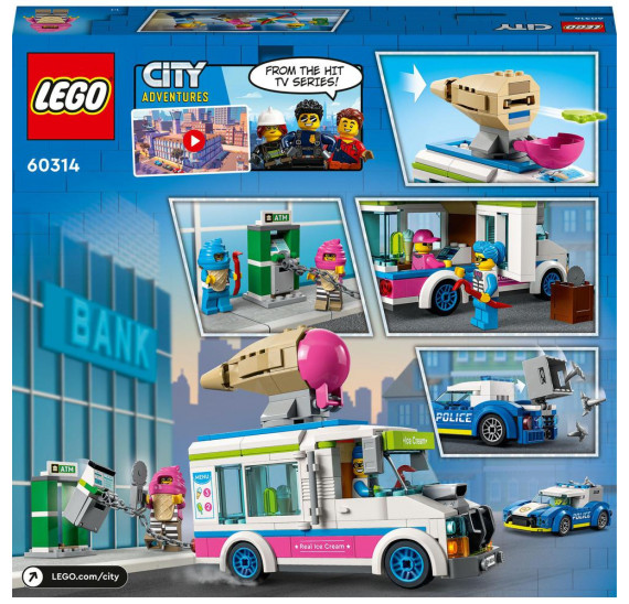 LEGO City 60314 Policejní honička se zmrzlinářským vozem