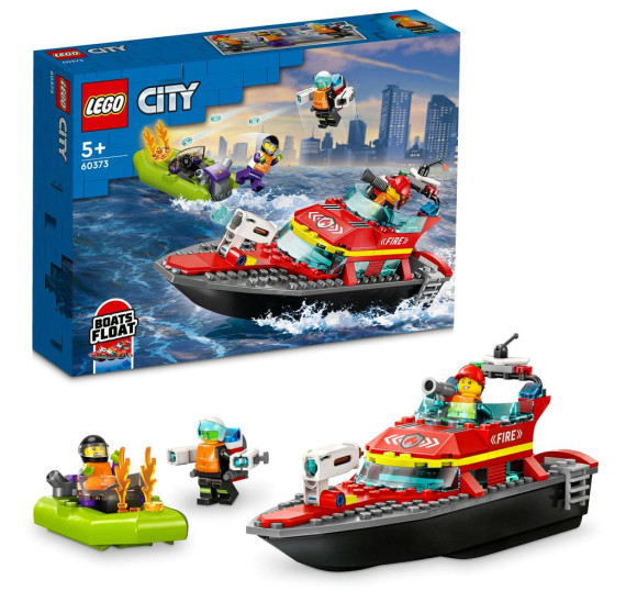 LEGO® City 60373 Hasičská záchranná loď a člun