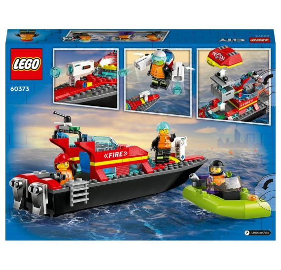 LEGO® City 60373 Hasičská záchranná loď a člun