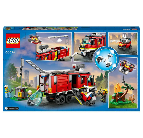 LEGO® City 60374 Velitelský vůz hasičů