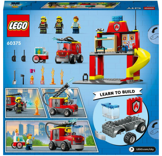 LEGO® City 60375 Hasičská stanice a auto hasičů