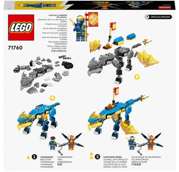 LEGO NINJAGO 71760 Jayův bouřlivý drak