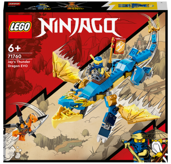 LEGO NINJAGO 71760 Jayův bouřlivý drak