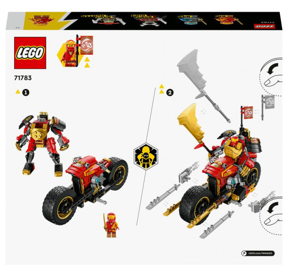 	 LEGO® NINJAGO® 71783 Kaiova robomotorka EVO