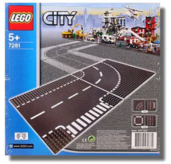 Lego City 7281 Křižovatka T + zatáčka - baleni 