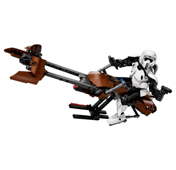 Lego Star Wars 75532 Průzkumný voják a speederová motorka - detail 