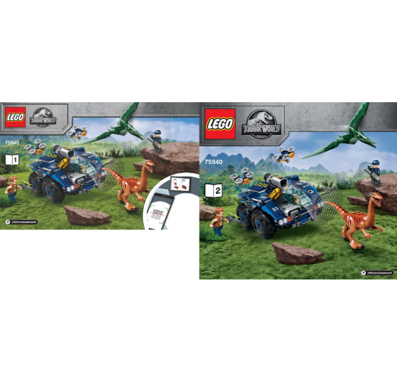 LEGO Jurassic World 75940 Útěk gallimima a pteranodona