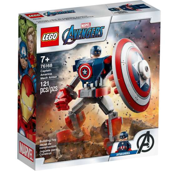 Lego Super Heroes 76168 Captain America v obrněném robotu