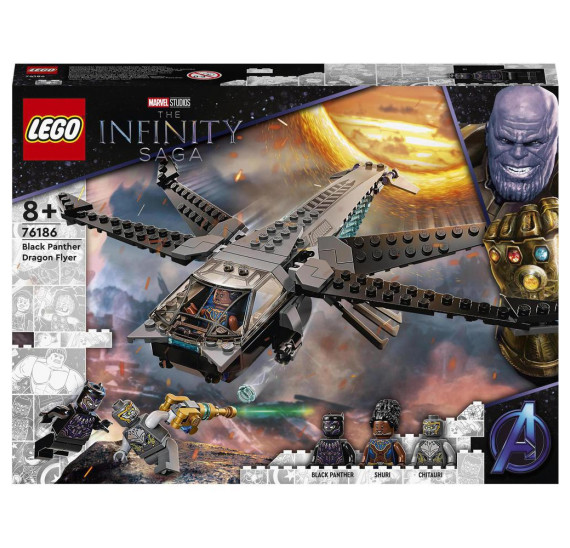 LEGO Marvel 76186 Black Panther a dračí letoun