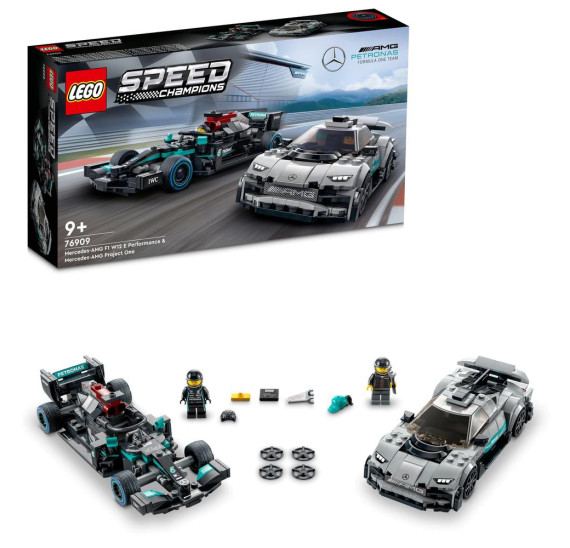 LEGO Speed Champions 76909 Mercedes-AMG F1 W12 E Performance a Mercedes-AMG Project One