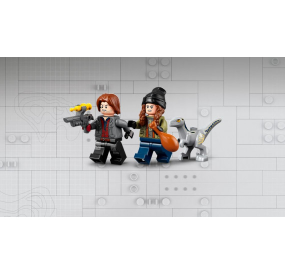 LEGO Jurassic World 76946 Odchyt velociraptorů Blue a Bety