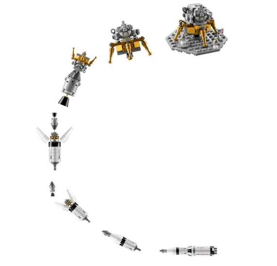 LEGO Ideas 92176 NASA Apollo Saturn V