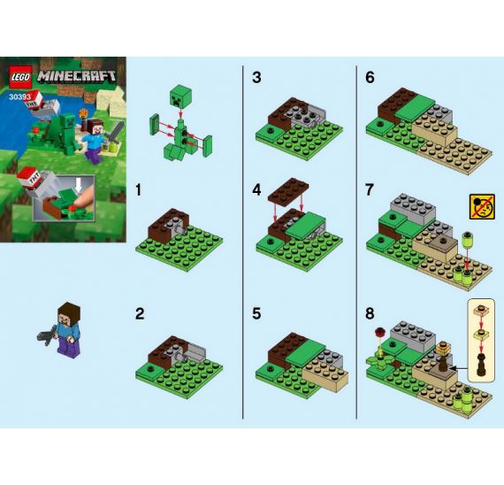 LEGO 30393 Steve and Creeper Set (polybag)